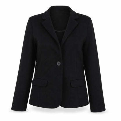 George Womens Black Polyester Jacket Suit Jacket Size 12
