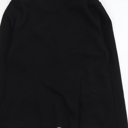 George Womens Black Polyester Jacket Suit Jacket Size 12