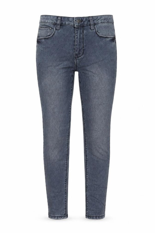 Denim & Co. Womens Blue Cotton Skinny Jeans Size 14 L28 in Regular Button