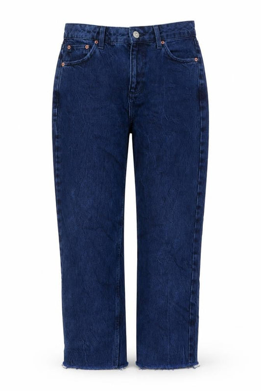 Urban Outfitters Womens Blue Cotton Mom Jeans Size 28 in L30 in Regular Button
