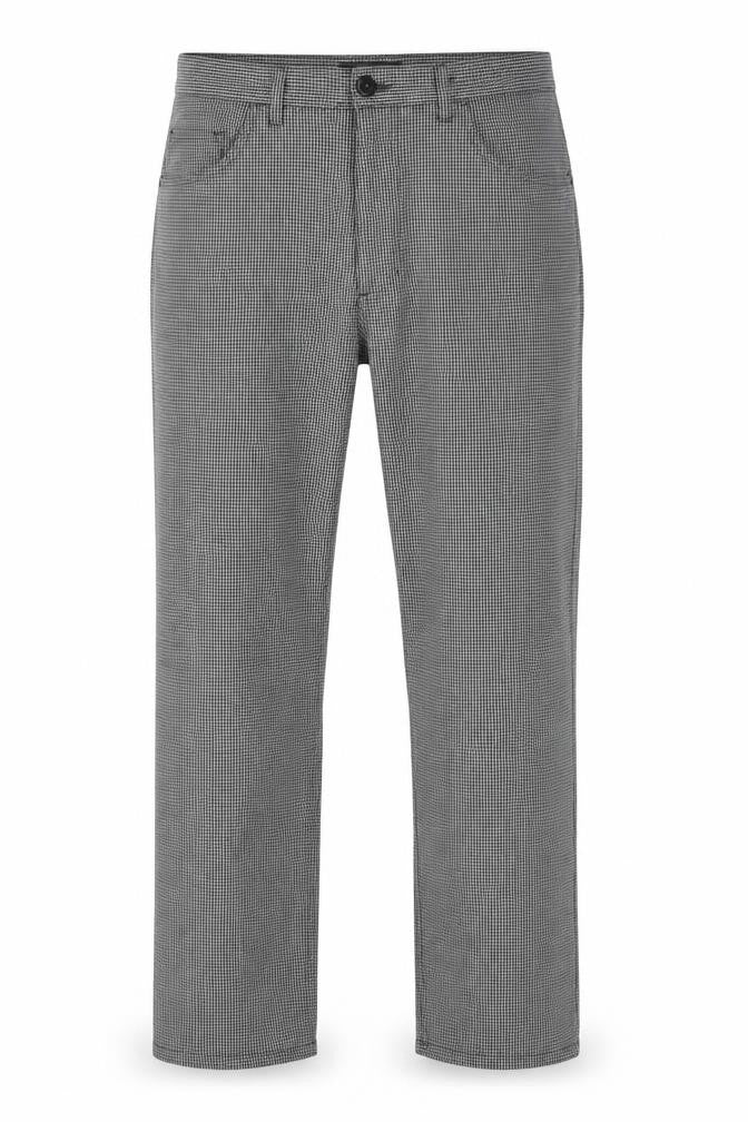Peter Werth Mens Beige Geometric Polyester Trousers Size 34 in L32 in Regular Button