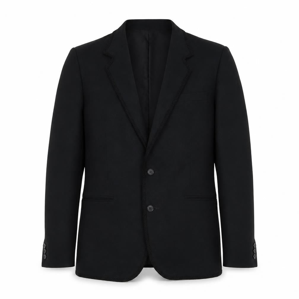 Grendale Mens Black Polyester Jacket Suit Jacket Size 38