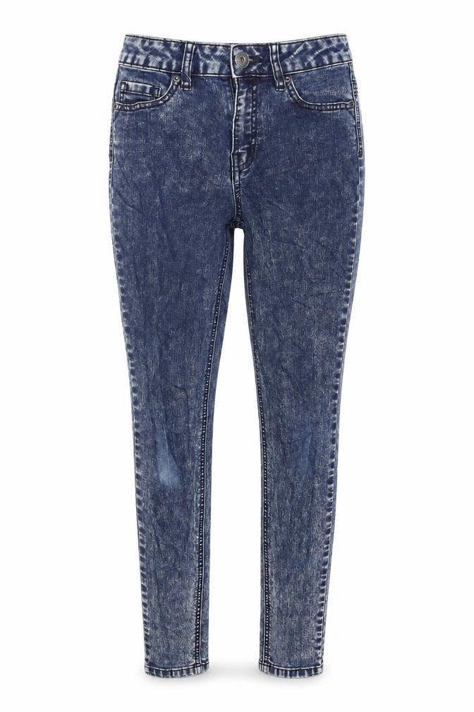 George Womens Blue Cotton Skinny Jeans Size 8 L28 in Regular Zip
