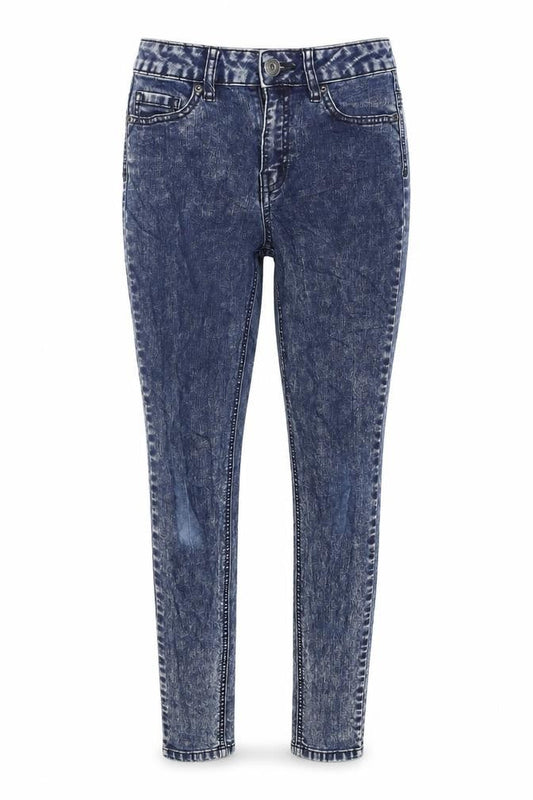 George Womens Blue Cotton Skinny Jeans Size 8 L28 in Regular Zip