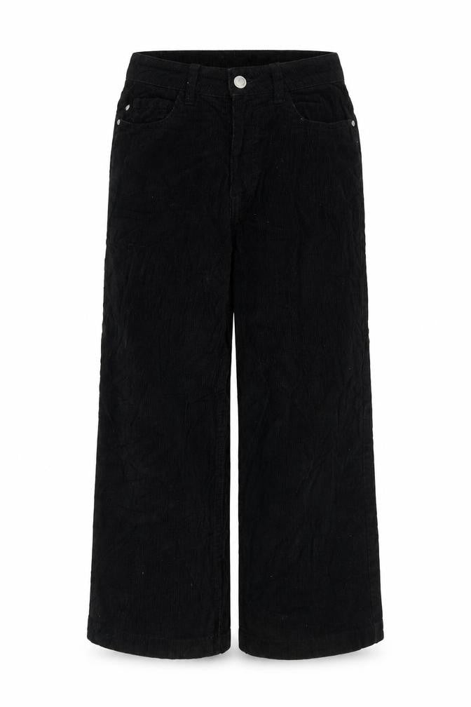 Primark Womens Black Cotton Trousers Size 4 L23 in Regular Zip