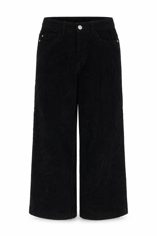 Primark Womens Black Cotton Trousers Size 4 L23 in Regular Zip