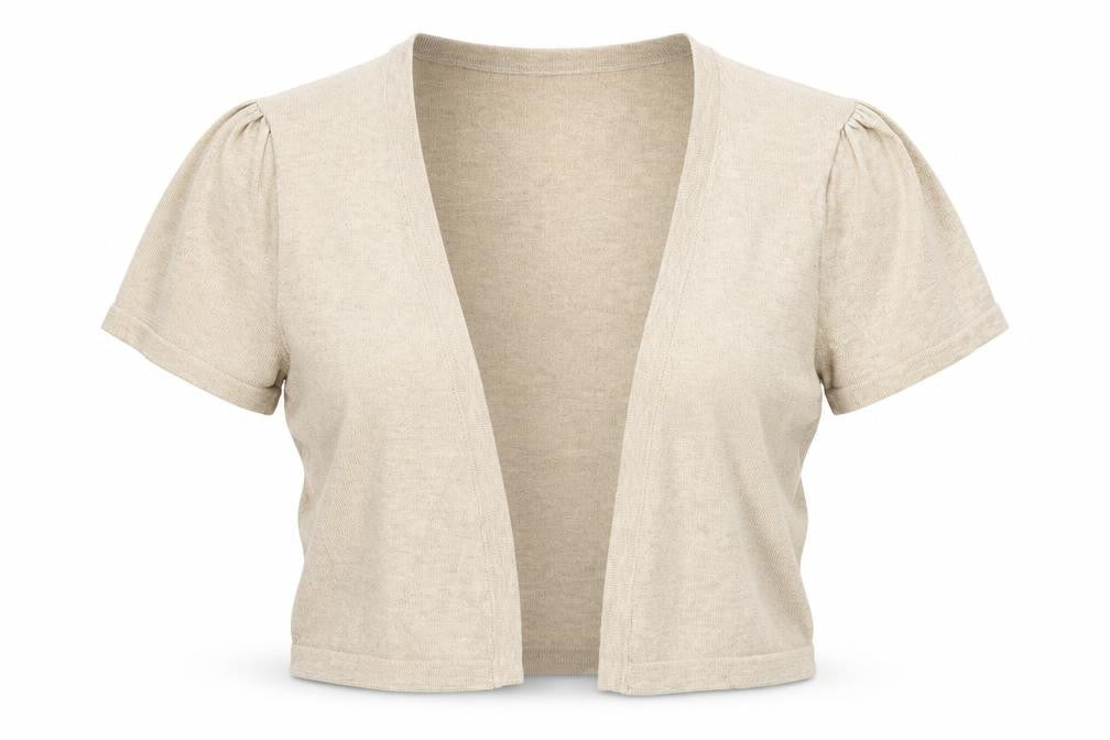 George Womens Beige V-Neck Cotton Cardigan Jumper Size 10