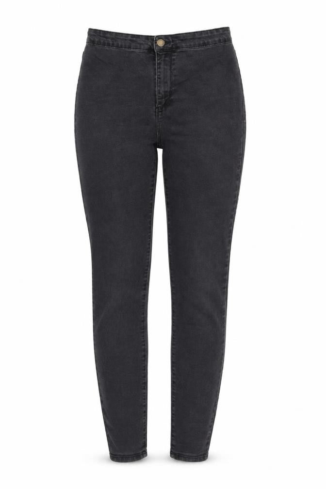 Denim & Co. Womens Black Cotton Skinny Jeans Size 10 L29 in Regular Zip