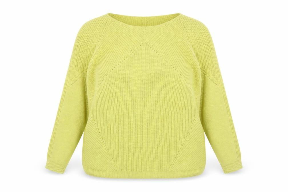 Principles Womens Green Boat Neck Acrylic Pullover Jumper Size 18