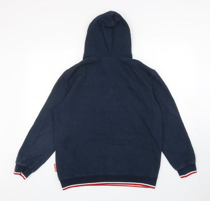 RWC Shop Boys Blue Cotton Pullover Hoodie Size M Pullover - Rugby World Cup 2019