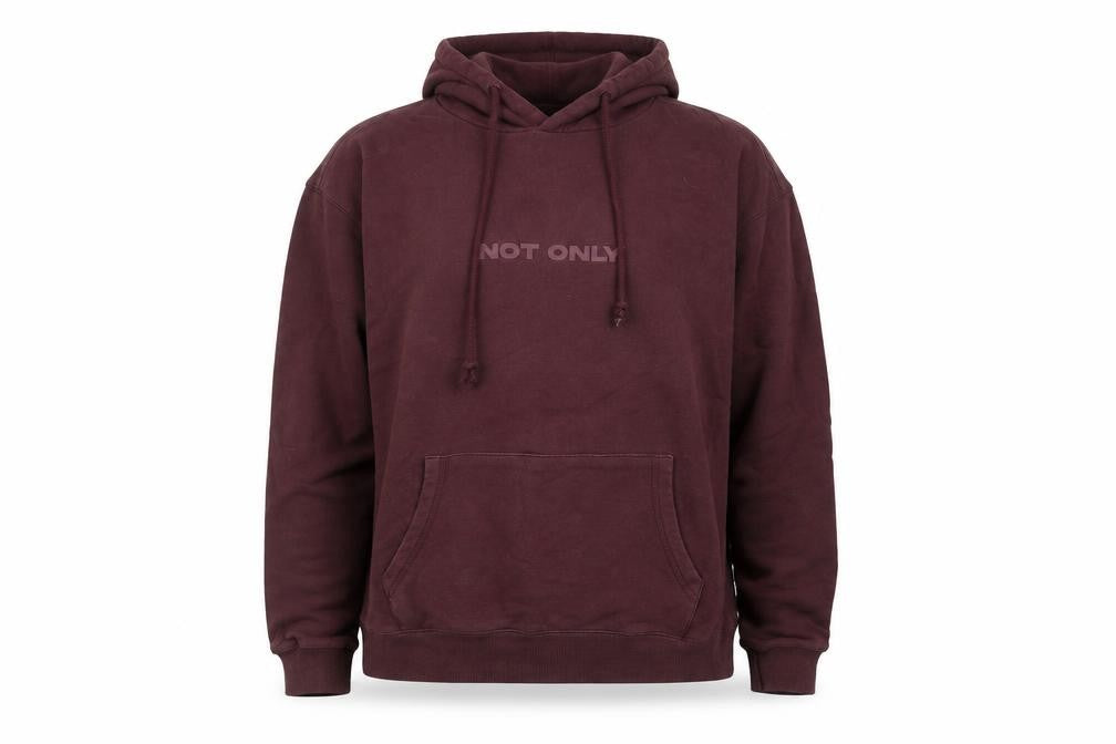 Not Only Mens Purple Cotton Pullover Hoodie Size S - Not Only