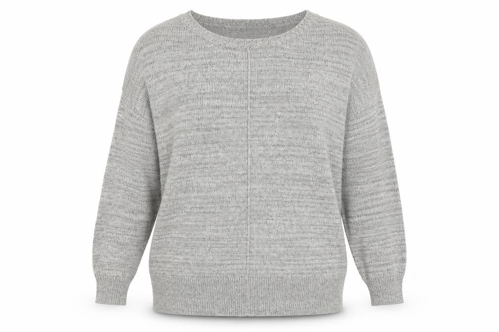 Matalan Womens Silver Round Neck Viscose Pullover Jumper Size 10