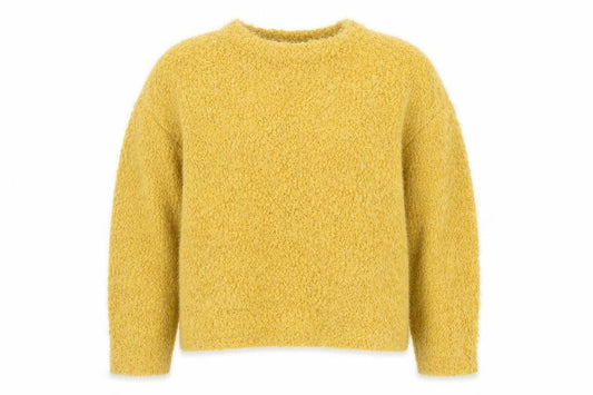 Amara Reya Womens Yellow Polyester Pullover Sweatshirt Size 12 Pullover