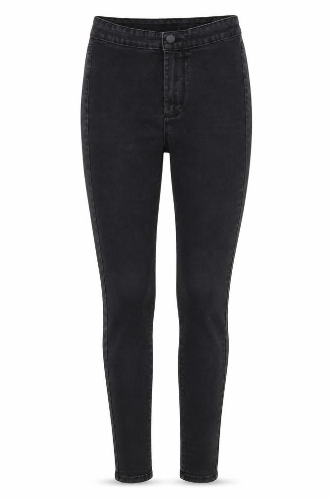 Denim & Co. Womens Black Cotton Skinny Jeans Size 8 L30 in Regular Zip