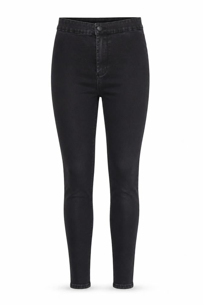 Denim & Co. Womens Black Cotton Skinny Jeans Size 8 L31 in Regular Zip