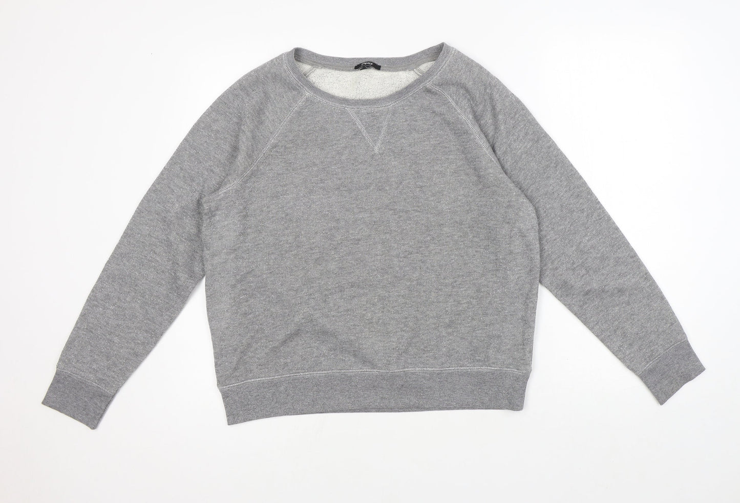 Papaya Womens Grey Round Neck Cotton Pullover Jumper Size 16 - Seasonal