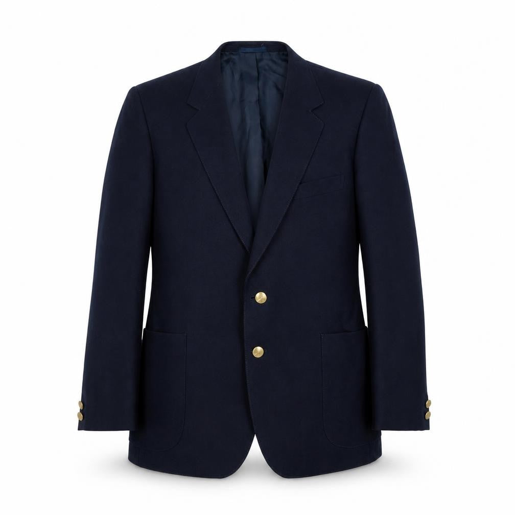 Preworn Mens Blue Polyester Jacket Suit Jacket Size M