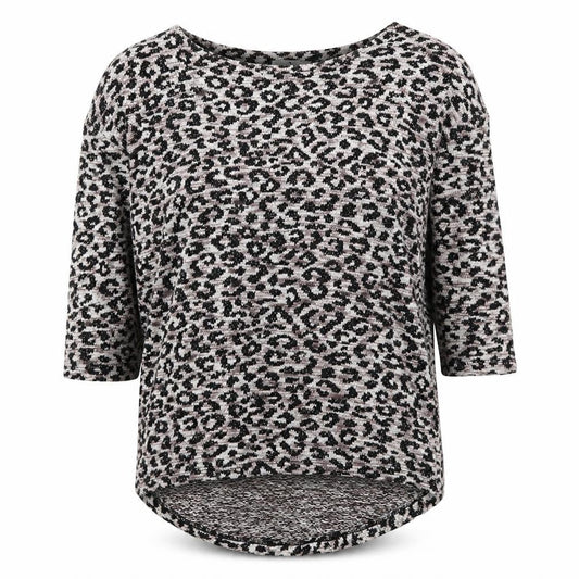 Tu Womens Multicoloured Boat Neck Animal Print Polyester Pullover Jumper Size 8