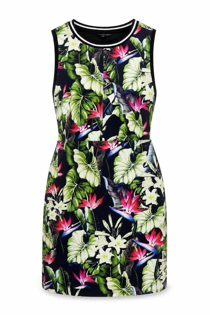 Topshop Womens Multicoloured Floral Polyester Mini Size 10 Round Neck Pullover
