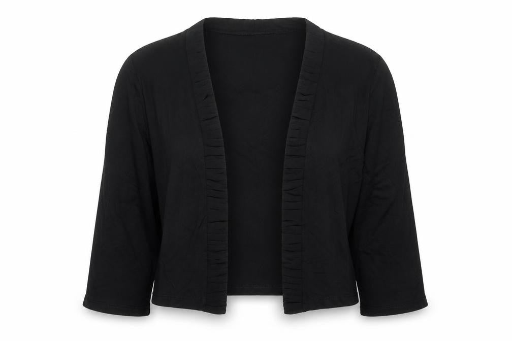 Per Una Womens Black V-Neck Viscose Cardigan Jumper Size 14