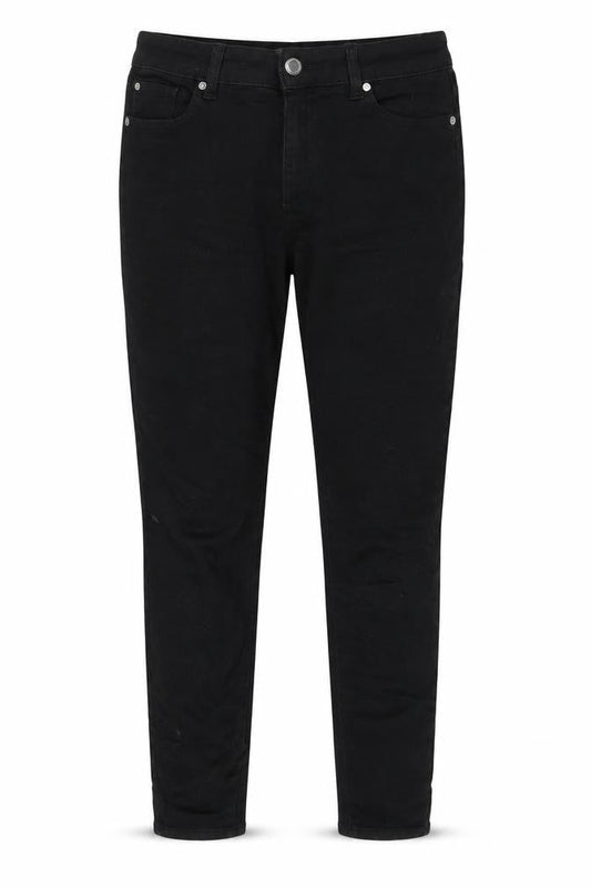 Denim & Co. Womens Black Cotton Skinny Jeans Size 12 L29 in Regular Button