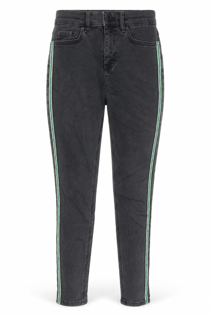 Marks & Spencer Womens Grey Cotton Skinny Jeans Size 8 L27 in Regular Button - Contrasting trim