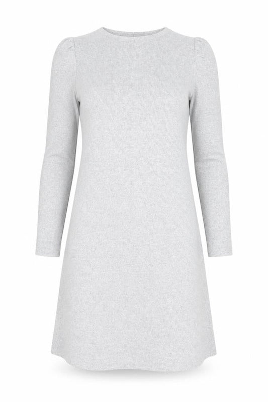 George Womens Grey Polyester Jumper Dress Size 8 Round Neck Pullover