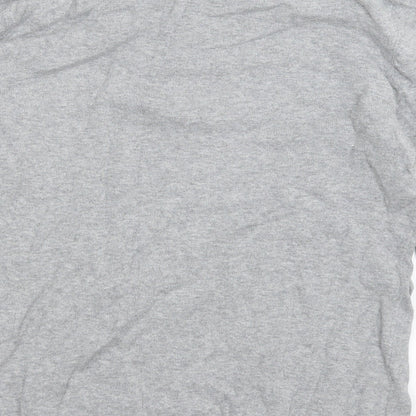 BPC Collection Womens Grey Boat Neck Cotton Pullover Jumper Size S