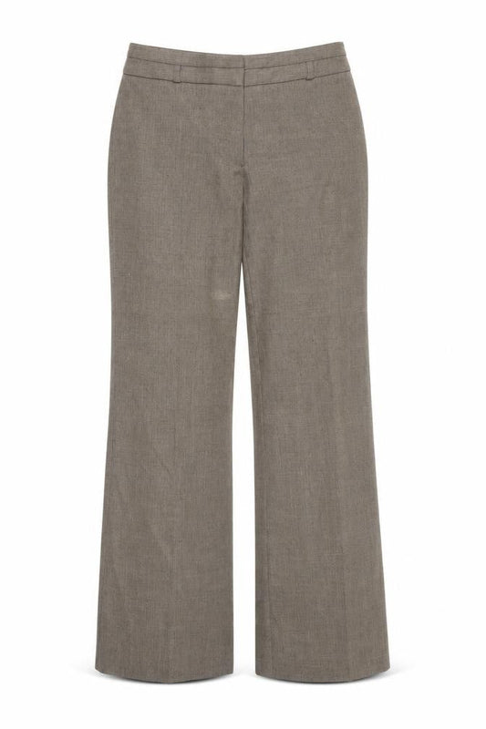 NEXT Womens Brown Polyester Trousers Size 31 in L30 in Regular Hook & Eye