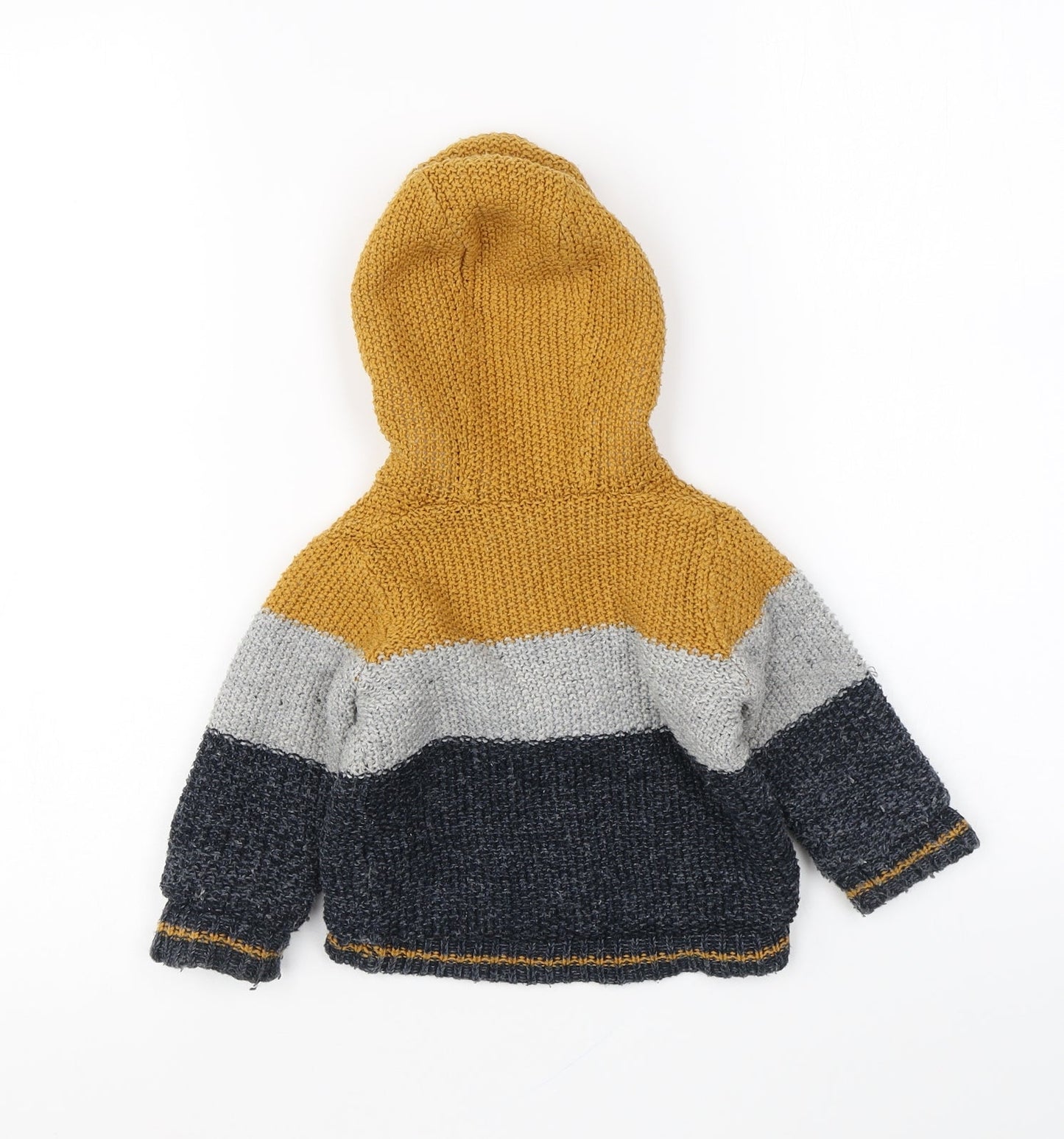 Primark Baby Multicoloured Colourblock Jacket Size 6-9 Months Zip