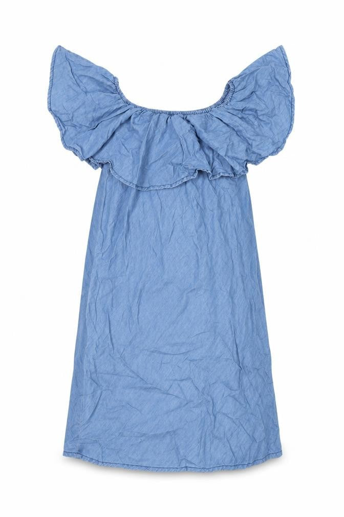 Primark Womens Blue Cotton Shift Size 8 Round Neck Pullover