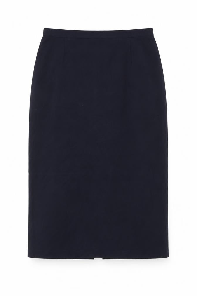 OPS Womens Blue Polyester Maxi Skirt Size 14 Zip