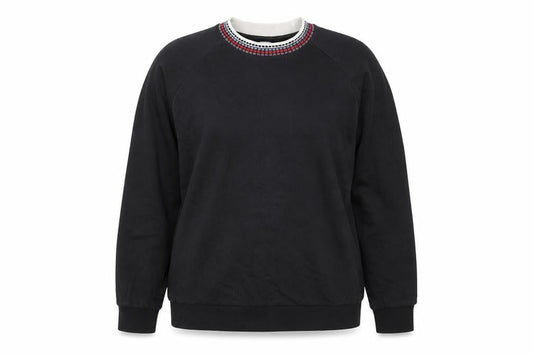 ASOS Womens Black Cotton Pullover Sweatshirt Size M Pullover