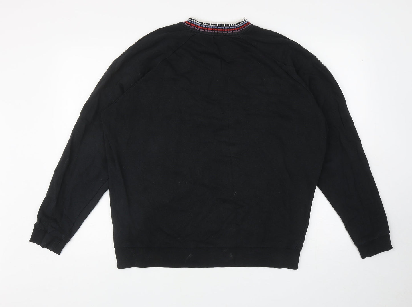 ASOS Womens Black Cotton Pullover Sweatshirt Size M Pullover