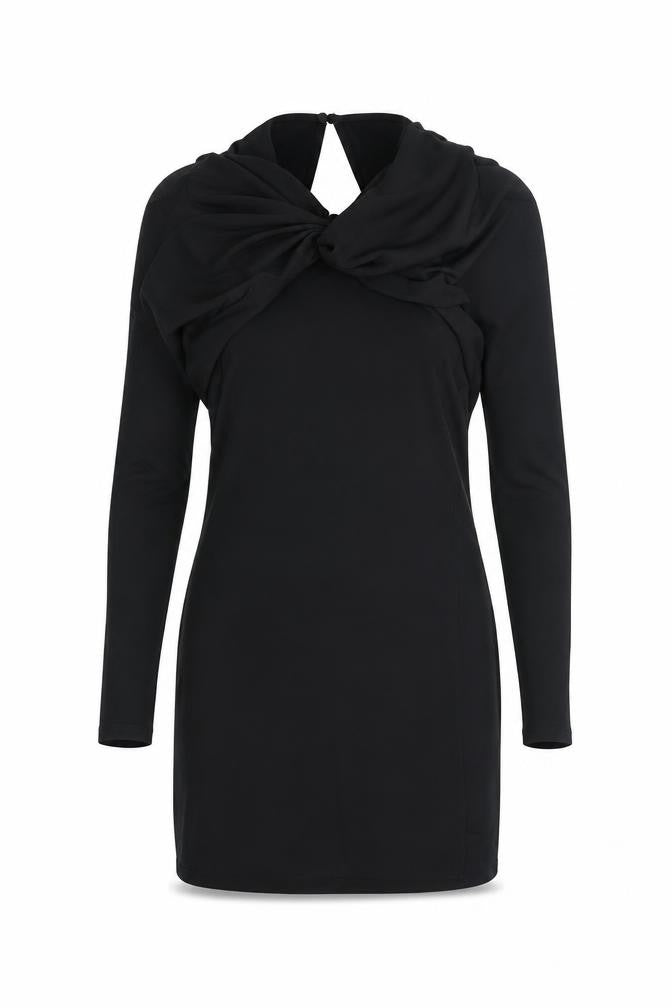 Zara Womens Black Polyester Mini Size S Round Neck Pullover