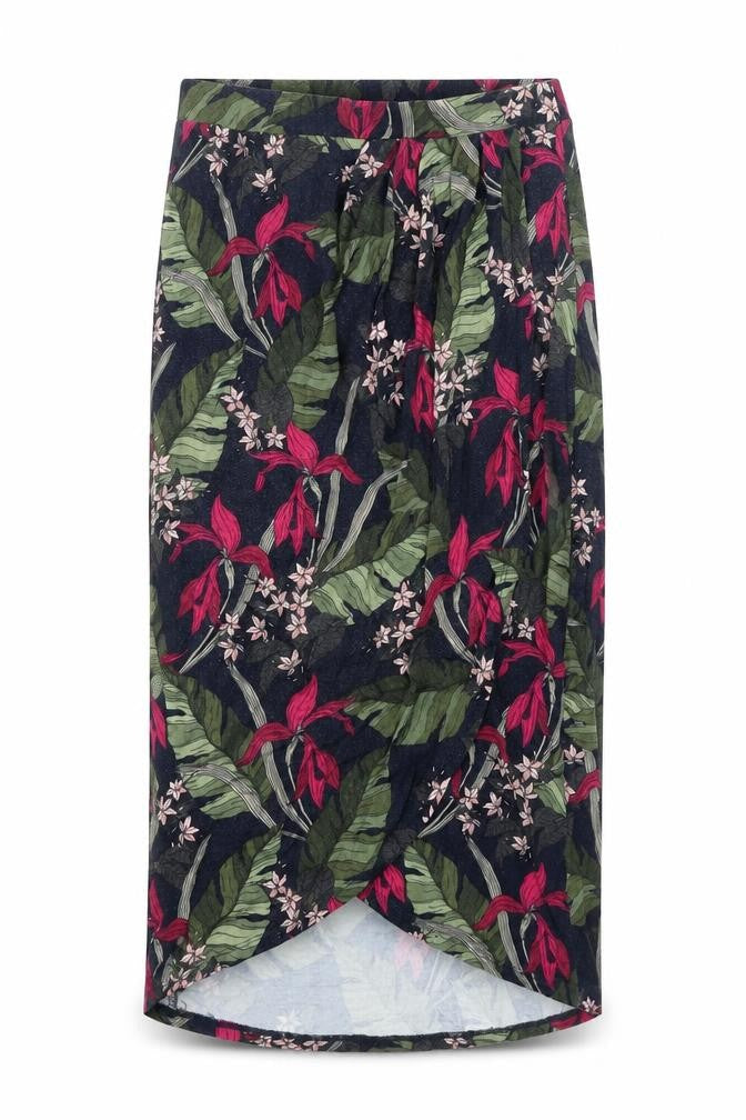 Oasis Womens Multicoloured Geometric Polyester Wrap Skirt Size XS