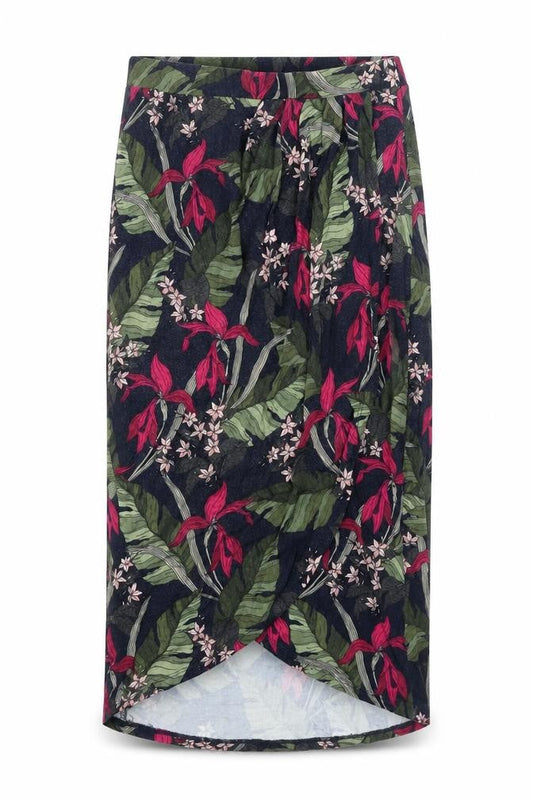 Oasis Womens Multicoloured Geometric Polyester Wrap Skirt Size XS