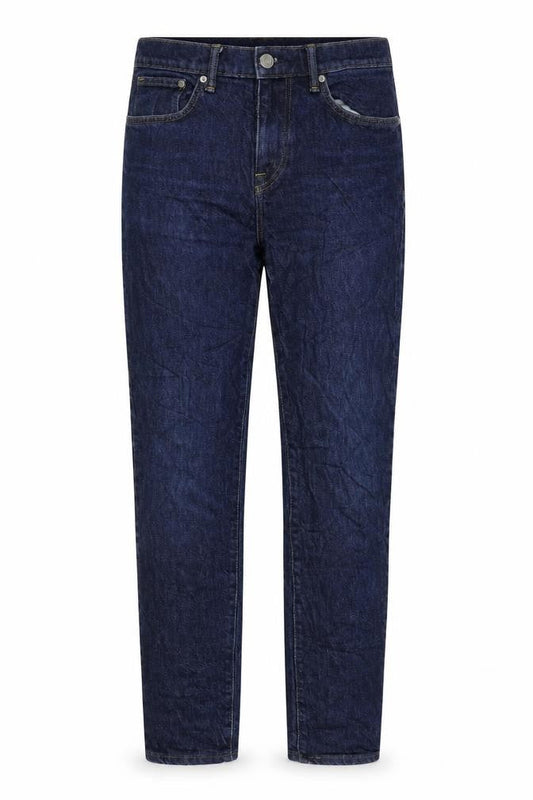 Marks & Spencer Womens Blue Cotton Skinny Jeans Size 32 in L34 in Regular Zip