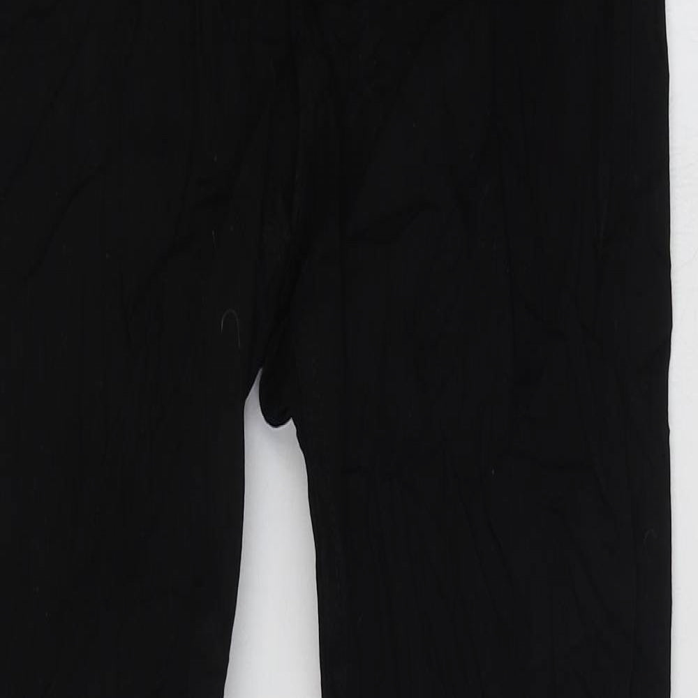 H&M Womens Black Cotton Straight Jeans Size 8 L30 in Regular Zip