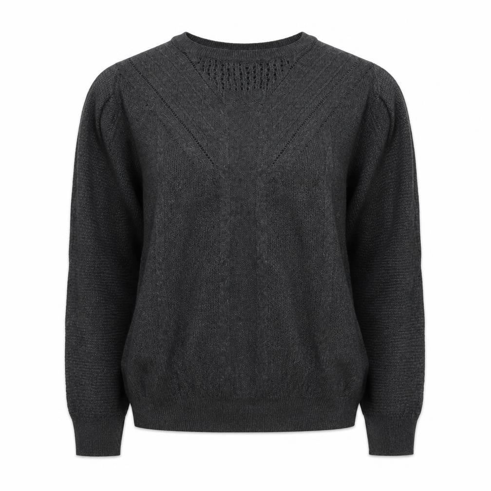 Dorothy Perkins Womens Grey Acrylic Basic T-Shirt Size 6 Round Neck