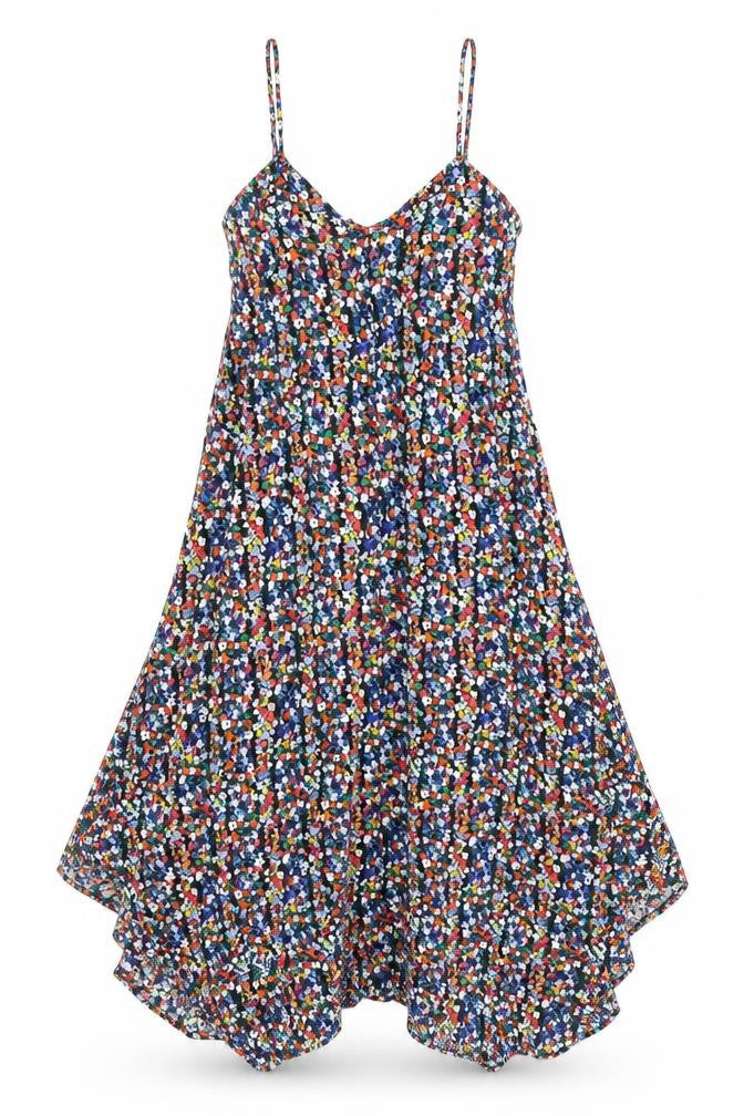 Gap Womens Multicoloured Floral Viscose Trapeze & Swing Size XS V-Neck Pullover