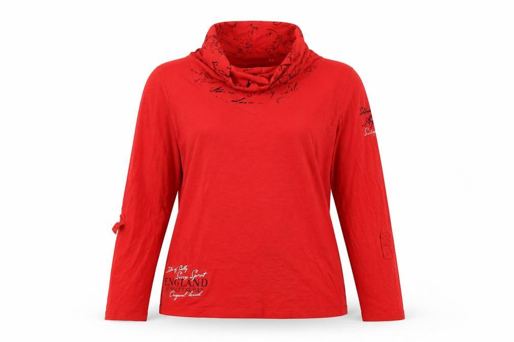 Soccx Womens Red Cotton Pullover Sweatshirt Size XL Pullover - England