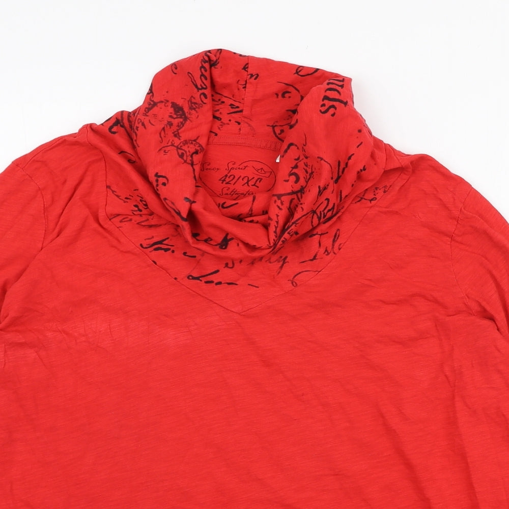 Soccx Womens Red Cotton Pullover Sweatshirt Size XL Pullover - England