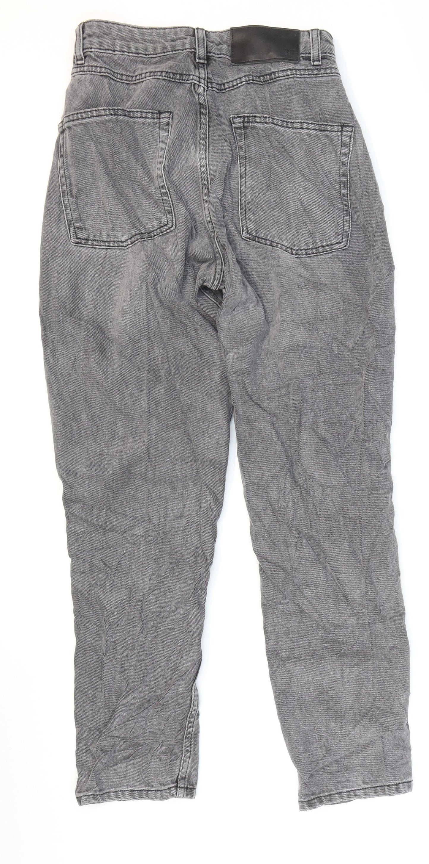 Reclaimed Vintage Mens Blue Cotton Straight Jeans Size 26 L27 in Regular Zip