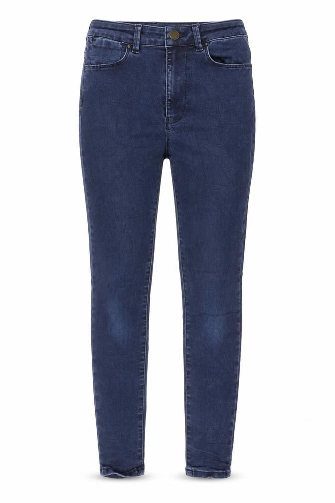 Marks & Spencer Womens Blue Cotton Jegging Jeans Size 8 L25 in Regular Zip