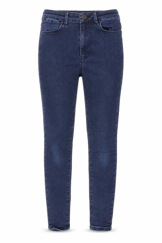Marks & Spencer Womens Blue Cotton Jegging Jeans Size 8 L25 in Regular Zip