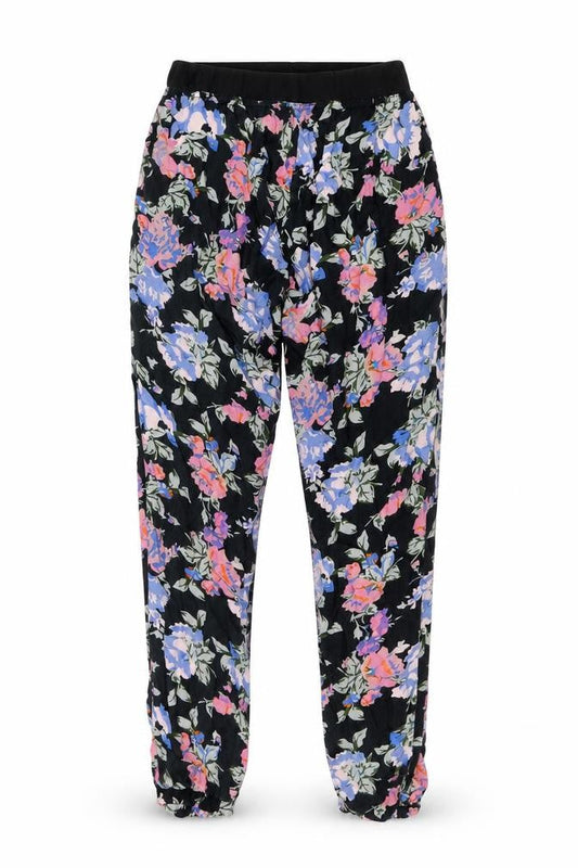 Select Womens Multicoloured Floral Polyester Harem Trousers Size 8 L28 in Regular