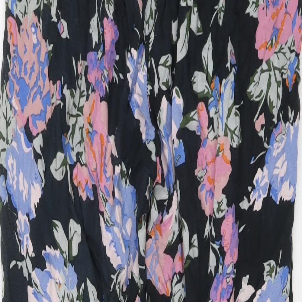 Select Womens Multicoloured Floral Polyester Harem Trousers Size 8 L28 in Regular
