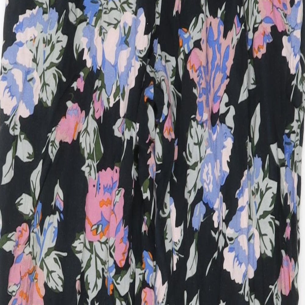Select Womens Multicoloured Floral Polyester Harem Trousers Size 8 L28 in Regular