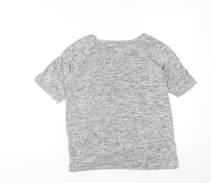 Select Womens Grey Boat Neck Viscose Pullover Jumper Size 12